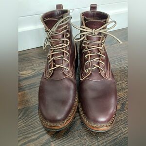 NICKS Handmade Books Men's Brown Leather Boots Size 12